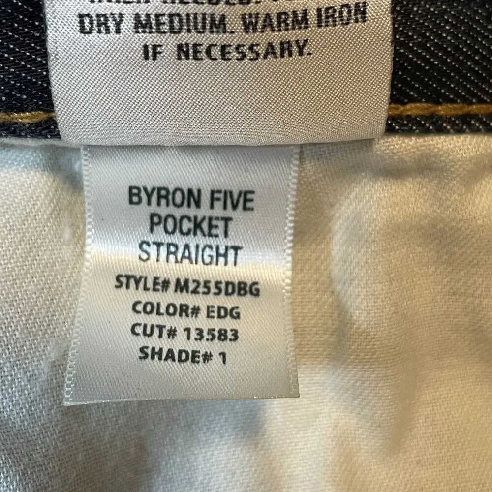 Hudson Jeans Pants Mens 32 Byron Straight Dark Wash Stretch Denim Five Pocket